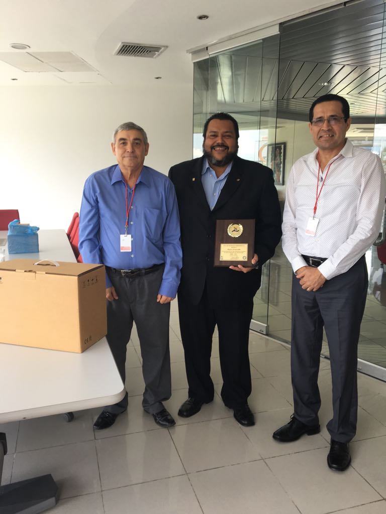 SERVIPRO delivery Award for customer Banco ProCredit