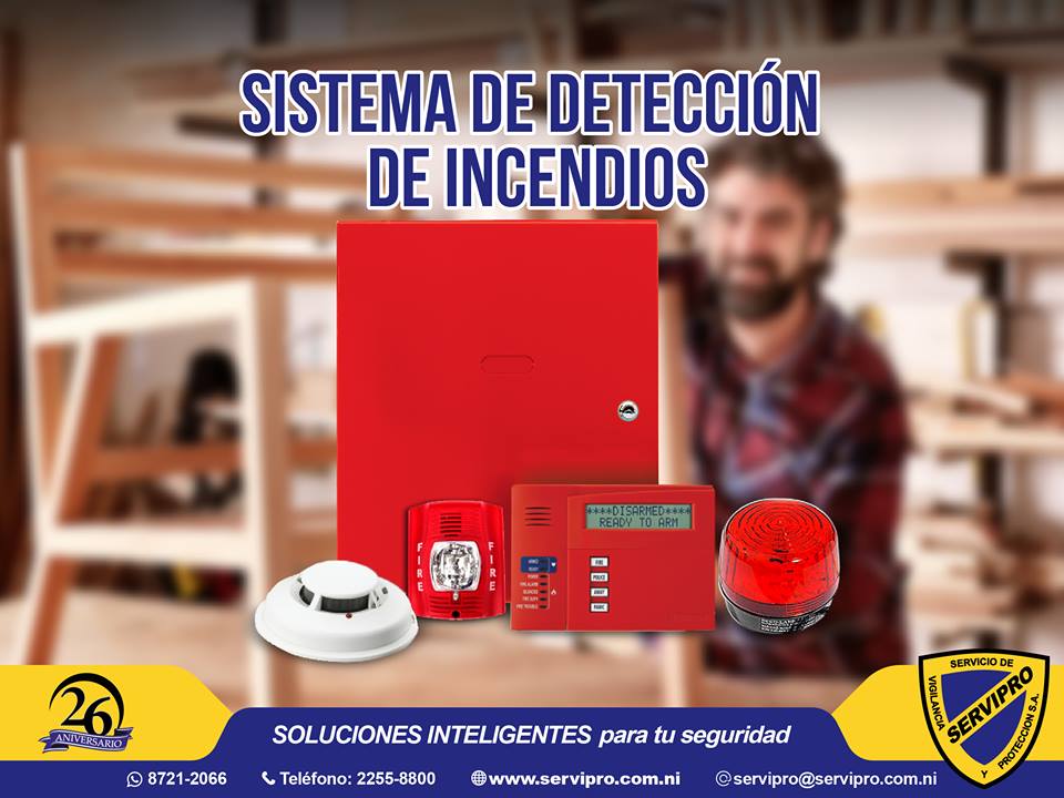 ¡Proteja su negocio! Detecte el incendio a tiempo para evitar pérdidas.  Mi negocio protegido, con Servipro