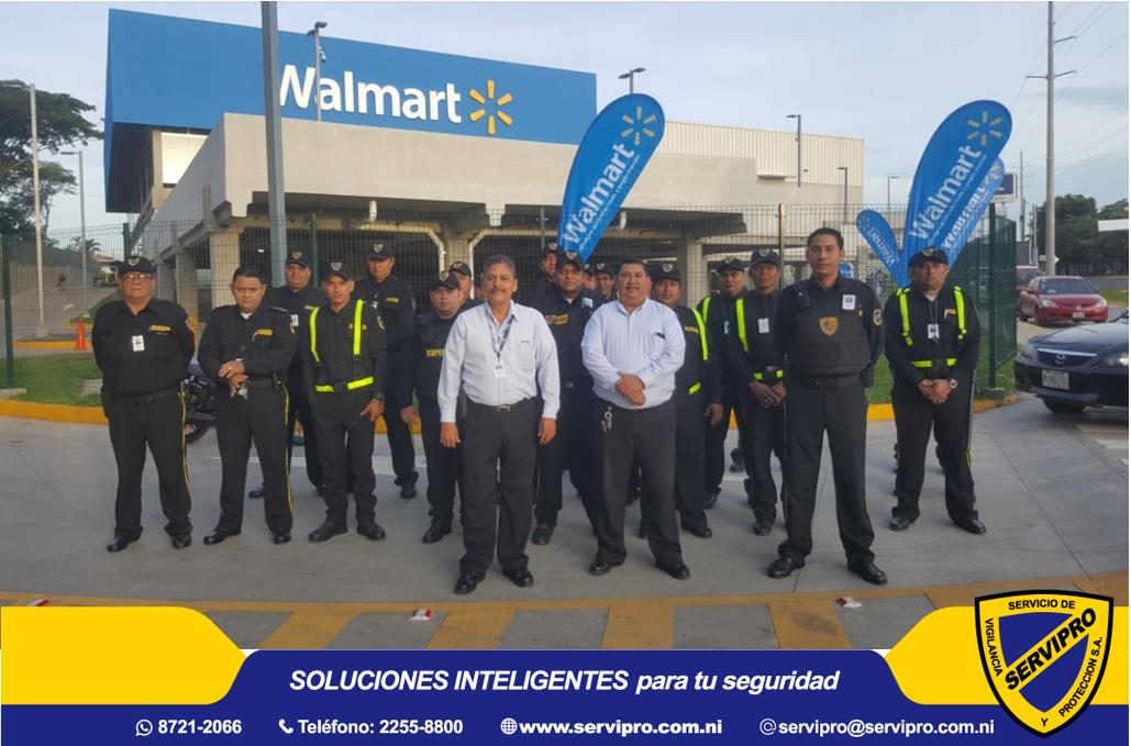 Present at the opening of Walmart carretera Masaya SERVIPRO